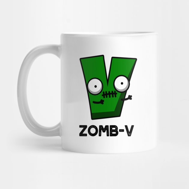 Zom-V Cute Halloween Zombie Alphabet Pun by punnybone